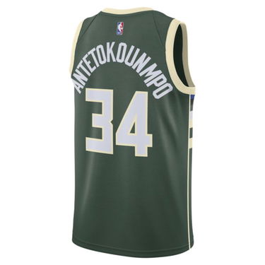Фланелка Nike Giannis Antetokounmpo Bucks Icon Edition 2020 NBA Swingman Зелено | CW3672-329, 2