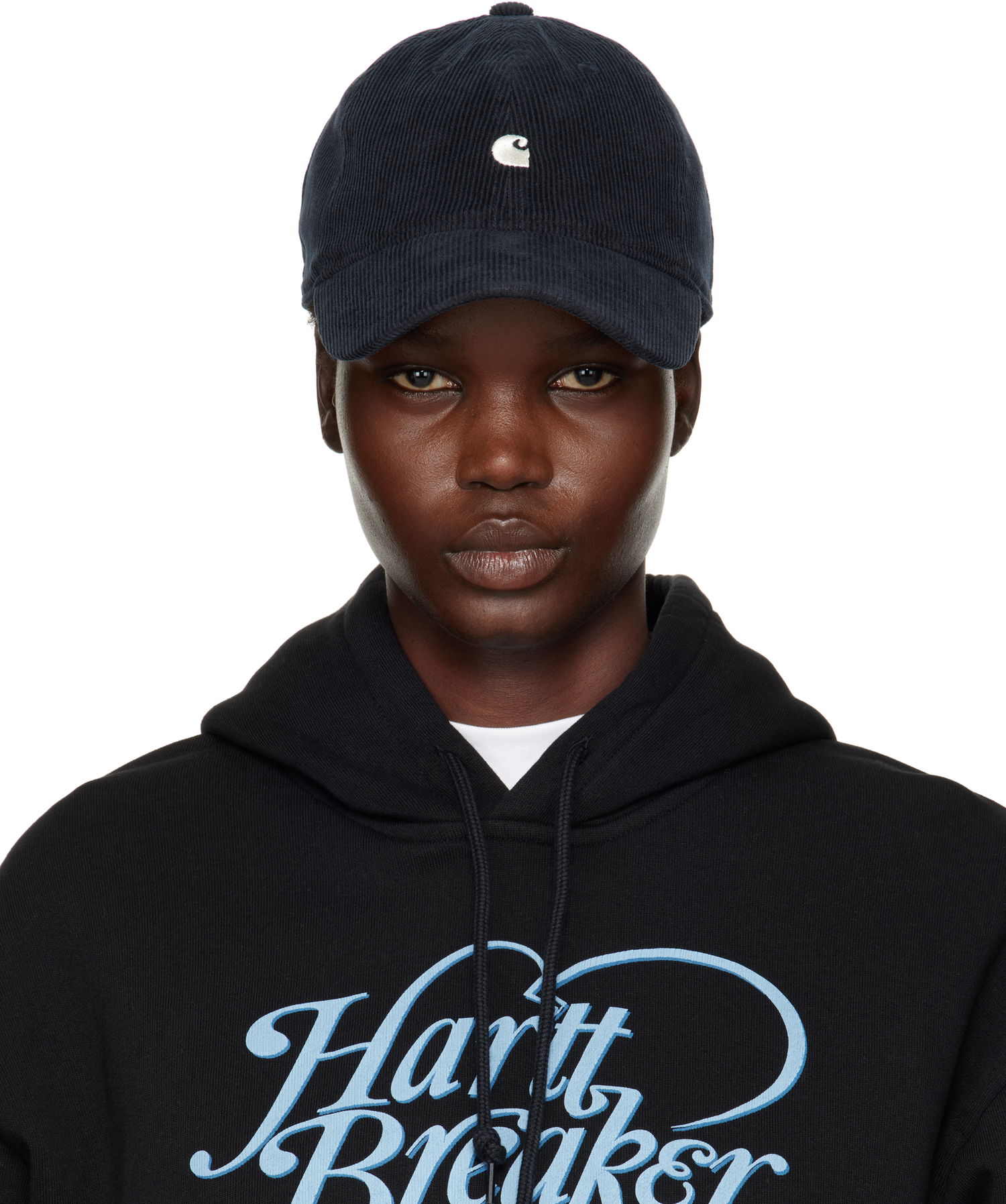 Шапка с козирка Carhartt WIP Corduroy Baseball Cap Тъмно синьо | I028955 11AXX, 0