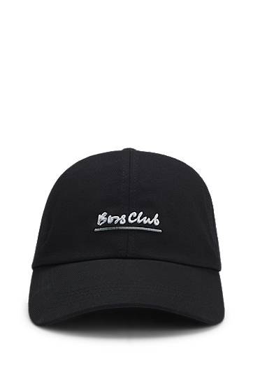Шапка с козирка BOSS Cotton-twill Cap with 'Boys Club' Embroidery Черно | 50555535, 0