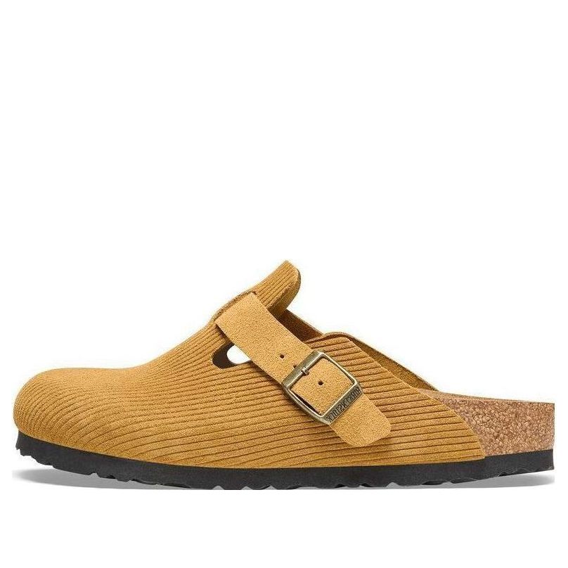 Кецове и обувки Birkenstock Embossed Suede Clogs Жълто | 1026183