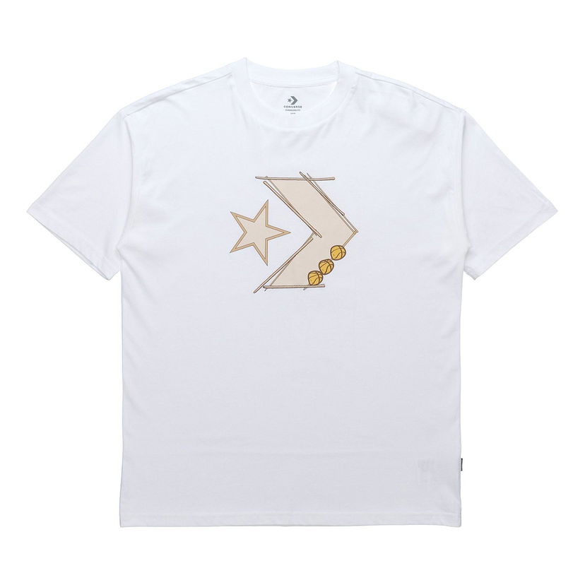Тениска Converse Short-Sleeve Graphic T-Shirt Бяло | 10020852-102