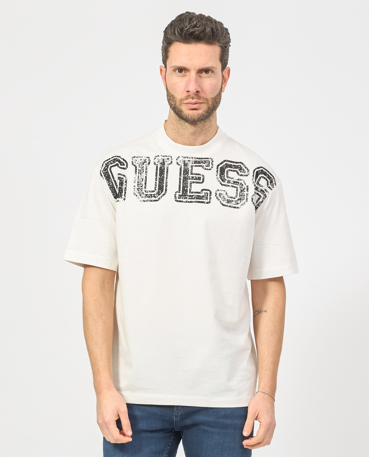 Тениска GUESS Guess Bugler T-Shirt Бяло | Z5GI15I3Z14-G018, 1