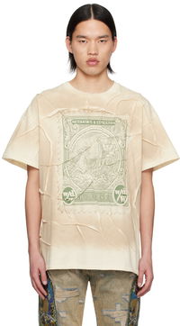 Currency Graphic Panelled T-Shirt