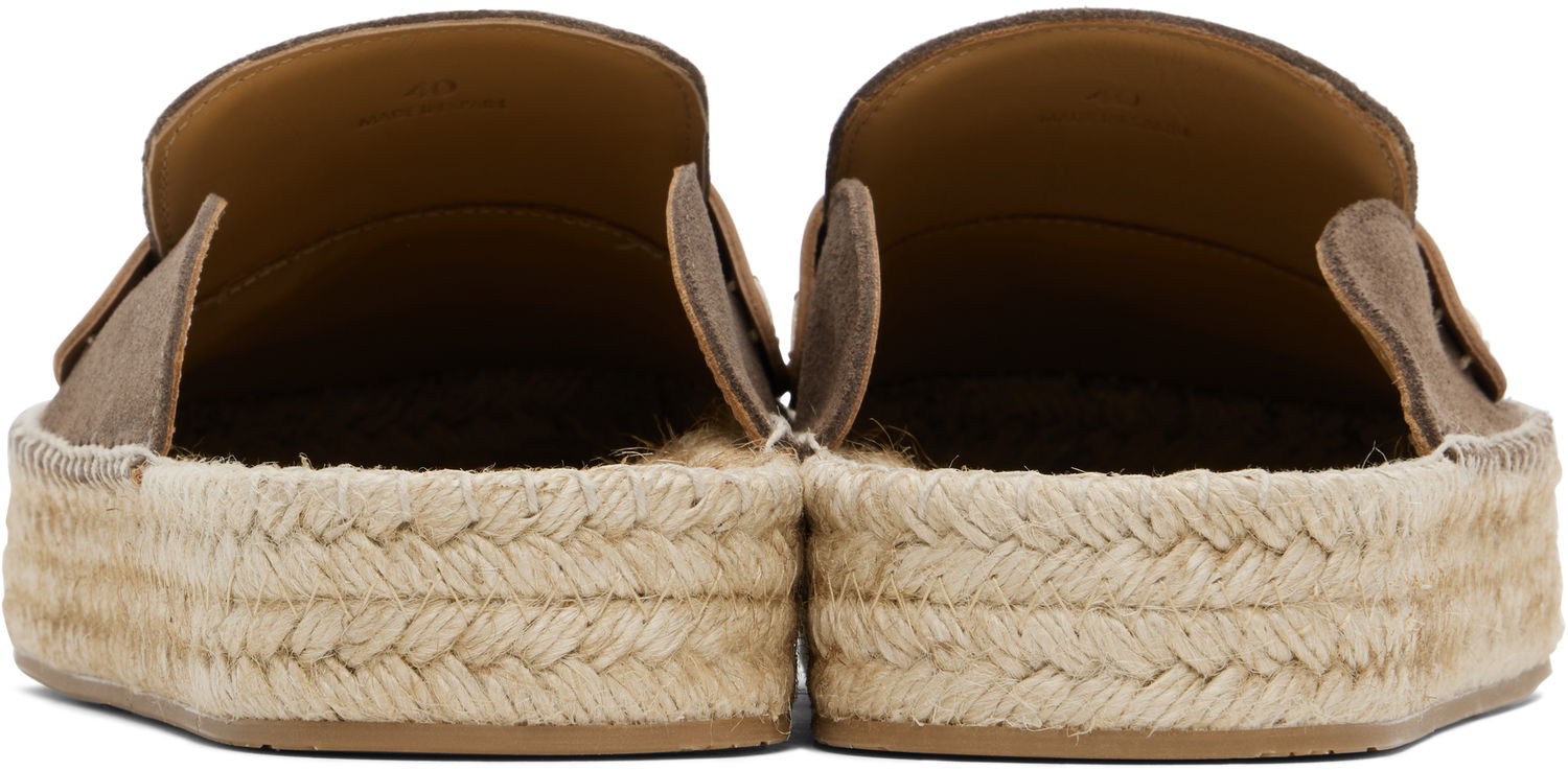 Кецове и обувки JW Anderson JW Anderson Espadrille Loafer Mules Кафяво | LF0054-LA0240, 1