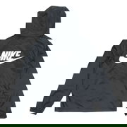 Back Large Logo Zipper Hooded Track Jacket