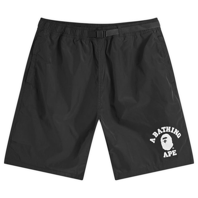 Къси панталони BAPE A Bathing Ape Men's College Beach Shorts in Black, Size Large | END. Clothing Черно | 001SPK301005M-BLK