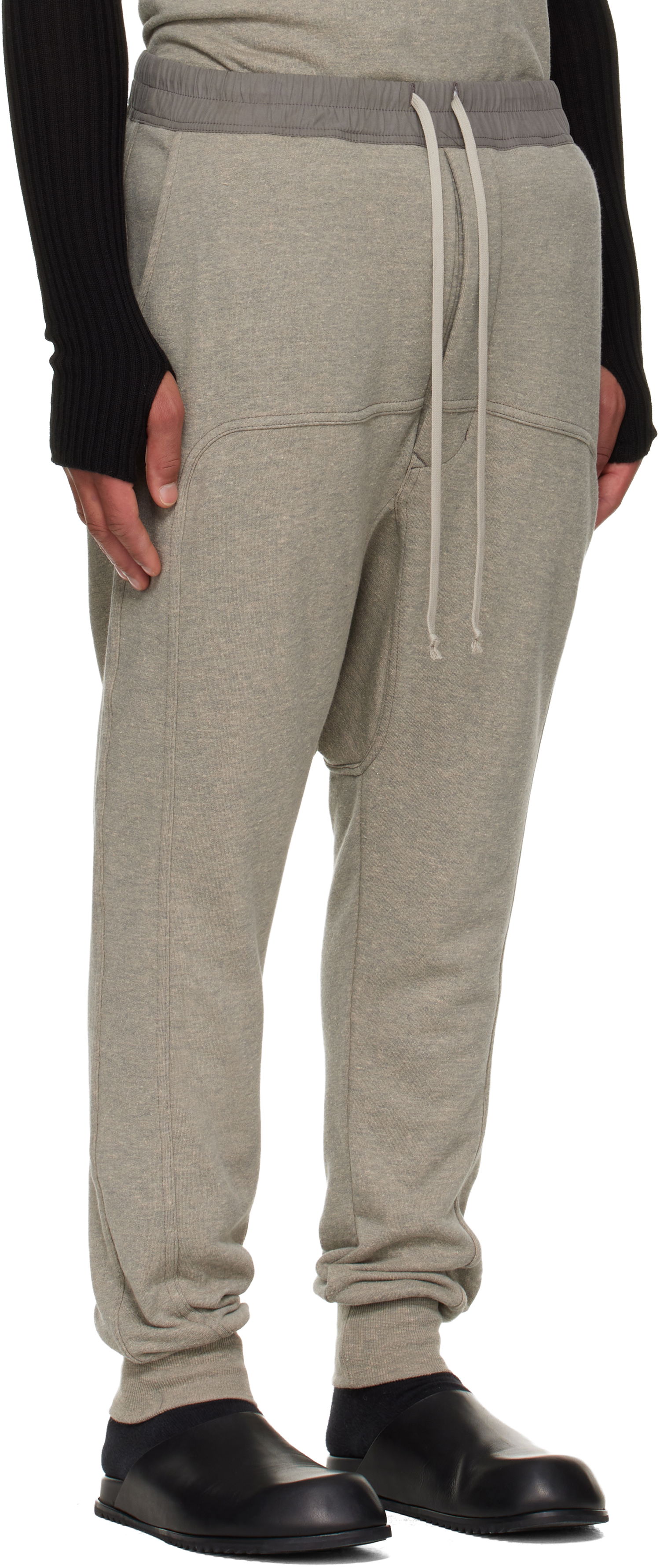 Спортни панталони Rick Owens Concordians Drawstring Sweatpants Сиво | DU02E7395 FGM, 1