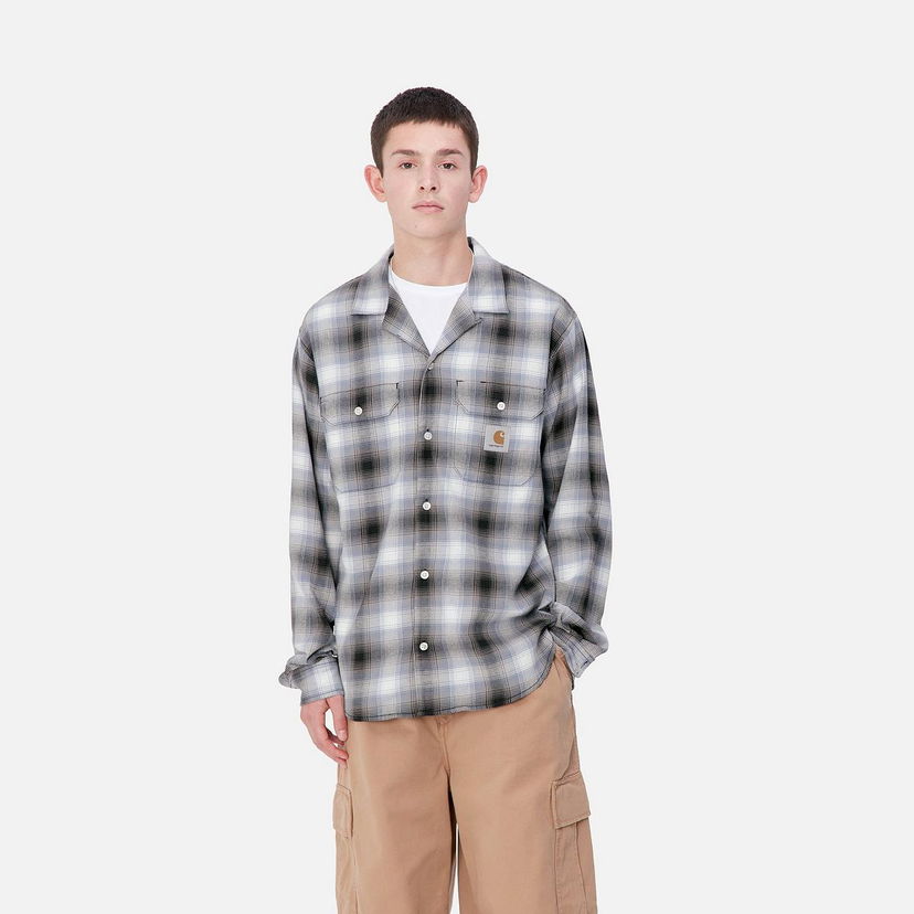 Риза Carhartt WIP Long Sleeve Plaid Shirt Синьо | I033691_20