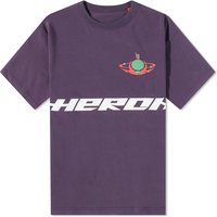 Тениска HERON PRESTON Globe Burn T-Shirt Лилаво | HMAA032F23JER0173750, 1