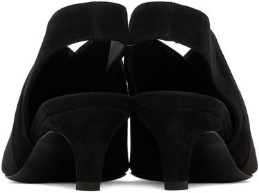 Кецове и обувки TOTEME 'The Mid Heel Elastic Slingback' Heels Черно | 242-WAS1419-FB0152, 1