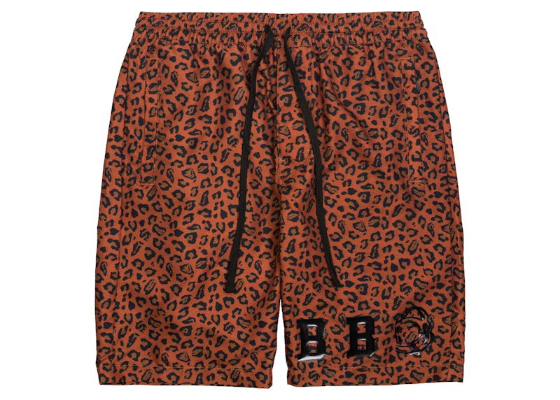 Къси панталони BILLIONAIRE BOYS CLUB Billionaire Boys Club Dunes Shorts with Cheetah Print Кафяво | 8814406CINN, 0