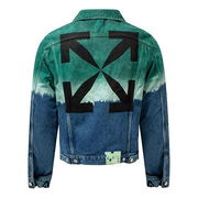 Off-White Gradient Tie Dye Denim Jacket
