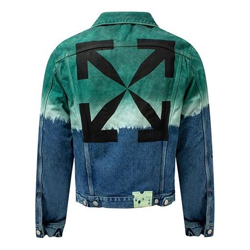 Яке Off-White Off-White Gradient Tie Dye Denim Jacket Синьо | OMYE054E20DEN0024510
