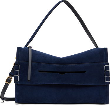 Чанта през рамо JW Anderson JW Anderson Medium Loafer Suede Shoulder Bag Тъмно синьо | HB0733-LA0364, 0