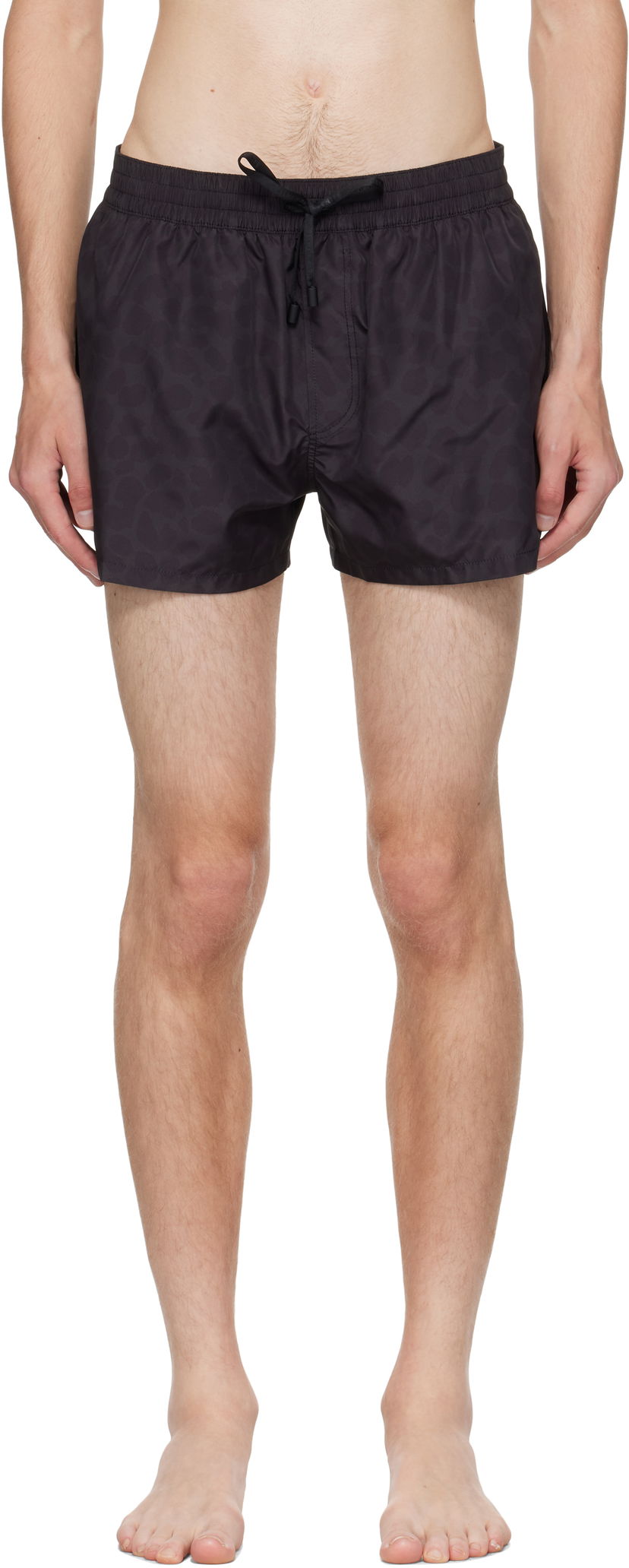 Бански Balmain Balmain Leopard Swim Shorts Черно | BWB711710
