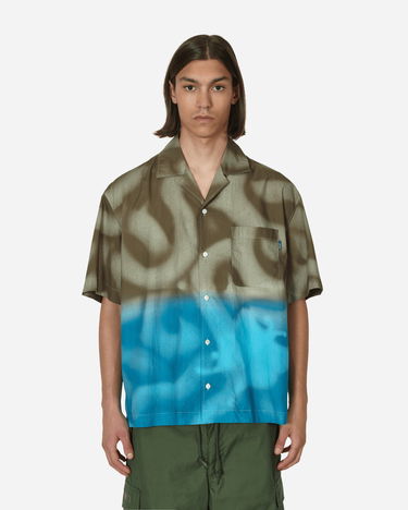 Риза Awake NY Mundo Dip Dyed Camp Shirt Зелено | AWK-SP23-TP001  BRO, 0