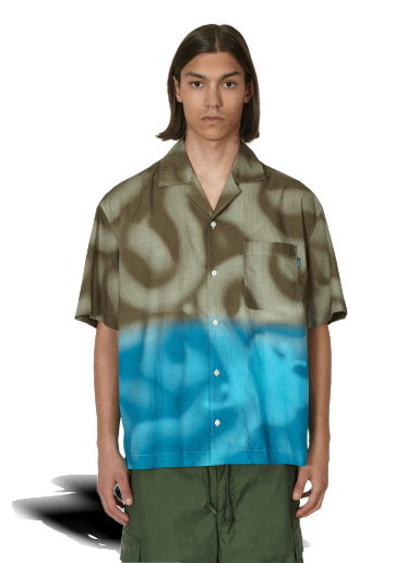 Риза Awake NY Mundo Dip Dyed Camp Shirt Зелено | AWK-SP23-TP001  BRO