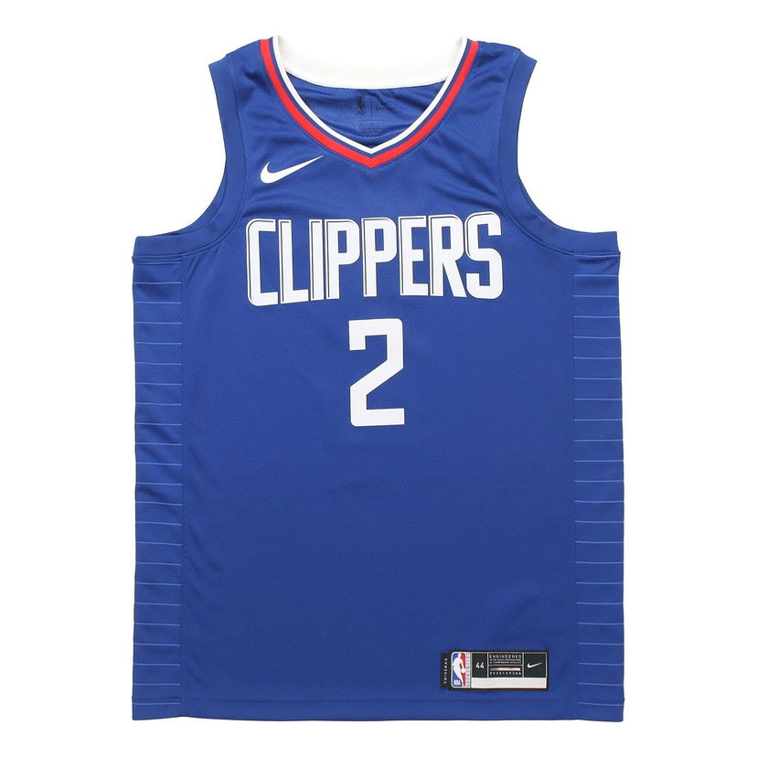 Фланелка Nike NBA Los Angeles Clippers Leonard #2 Basketball Jersey Swingman Fan Edition Синьо | CW3668-402