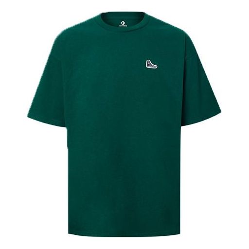 Тениска Converse Chuck Embroidery Knitted T-Shirt Зелено | 10020931-A07