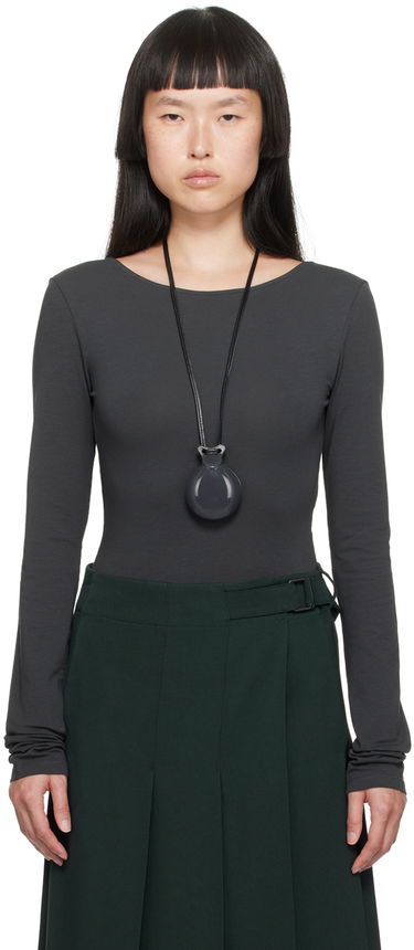 Колие LEMAIRE Lemaire Boat Neck Bodysuit Черно | TO1120 LJ1006, 0
