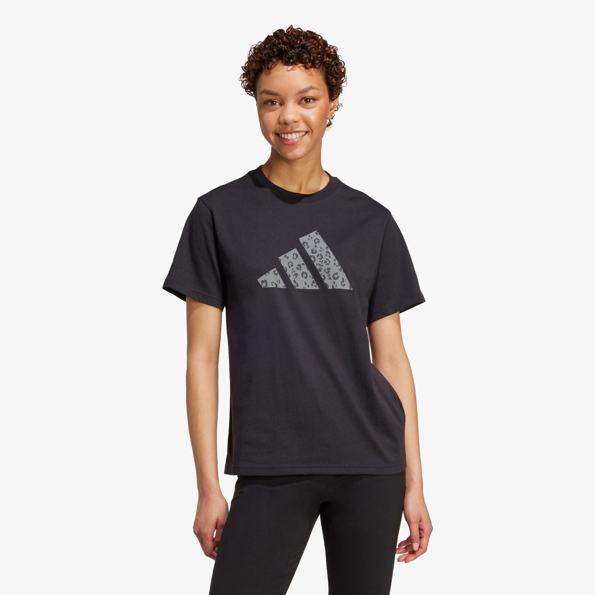 Тениска adidas Performance Animal Print Graphic T-Shirt Черно | JV8536, 1