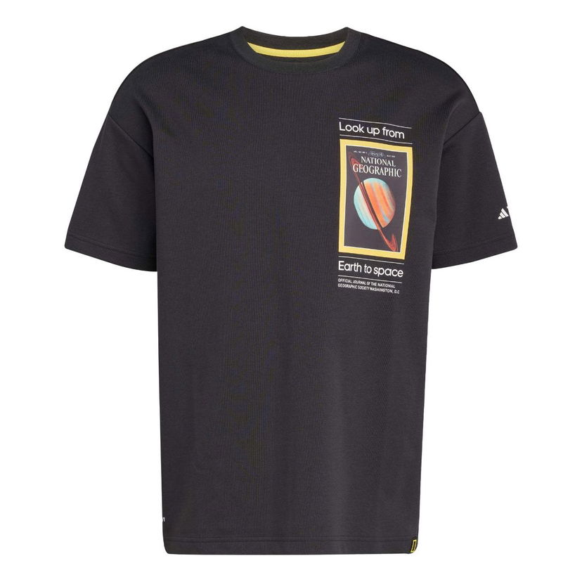 Тениска adidas Originals National Geographic Aeroready Graphic T-Shirt 'Earth to Space' Черно | JD5964