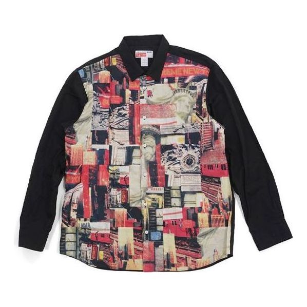Риза Supreme Patchwork Button-Up Shirt by Comme des Garcons Многоцветен | SUP-FW18-408, 0