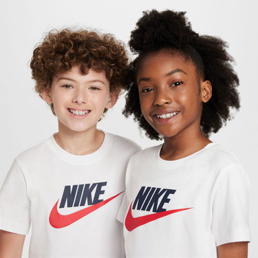 Тениска Nike Sportswear Big Kids T-Shirt Бяло | FZ5178-100, 4