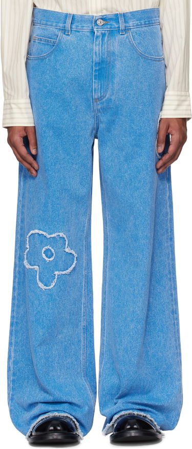 Дънки Marni Marni Patch Mid Rise Jeans Синьо | PUJU0019Q2 USCX34, 0