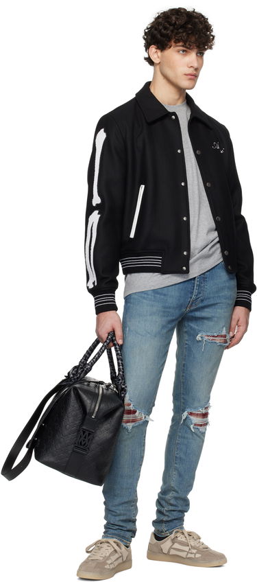 Чанта за пътуване AMIRI 'MA' Quad Embossed Leather Duffle Bag Черно | AMBGTH1006, 3