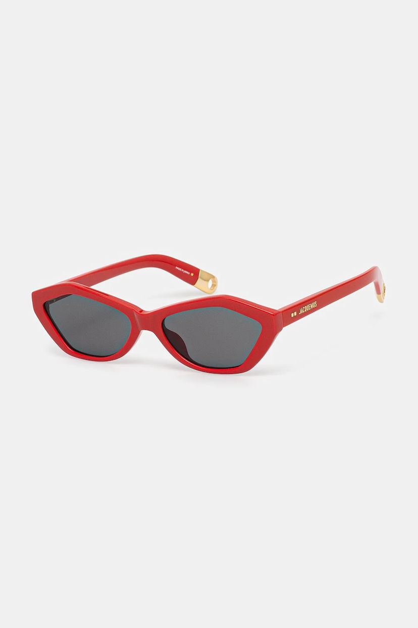 Слънчеви очила Jacquemus Jacquemus BAMBINO Geometric Cat-Eye Sunglasses Червено | JAC42C2SUN