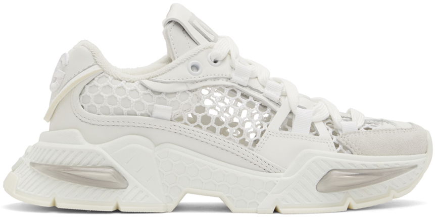 Кецове и обувки Dolce & Gabbana White Airmaster Sneakers Бяло | CK1984 AY030, 0