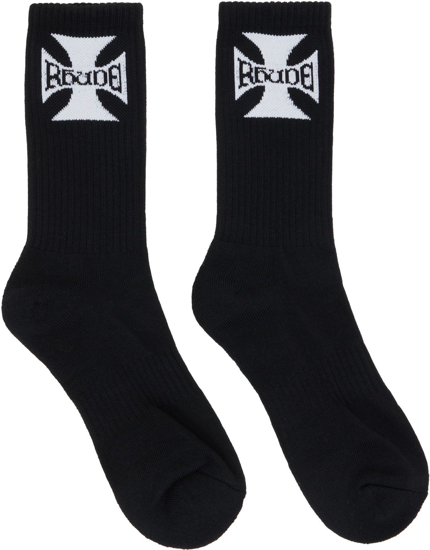 Чорапи Rhude Rhude Boys Logo Socks Черно | RHPF25SO02750, 0