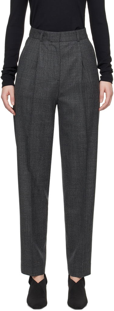 Панталони TOTEME TOTEME Single-Pleat Trousers Сиво | 242-WRB1625-FB0110, 0