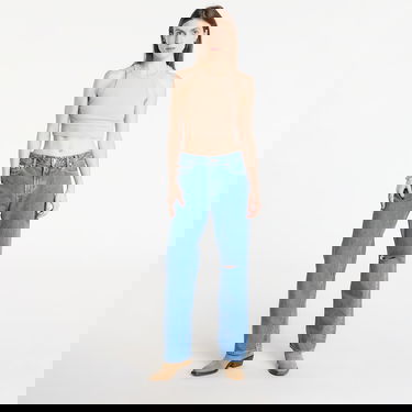 Дънки CALVIN KLEIN 90S Straight Short Jeans with Ripped Knee Синьо | LV047E609G VLC Short, 3