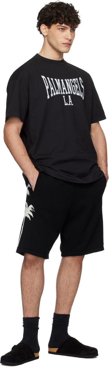 Къси панталони Palm Angels Knitted Palms Shorts Черно | PMHM012S25KNI0021003, 3