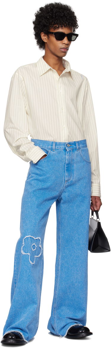 Дънки Marni Marni Patch Mid Rise Jeans Синьо | PUJU0019Q2 USCX34, 3