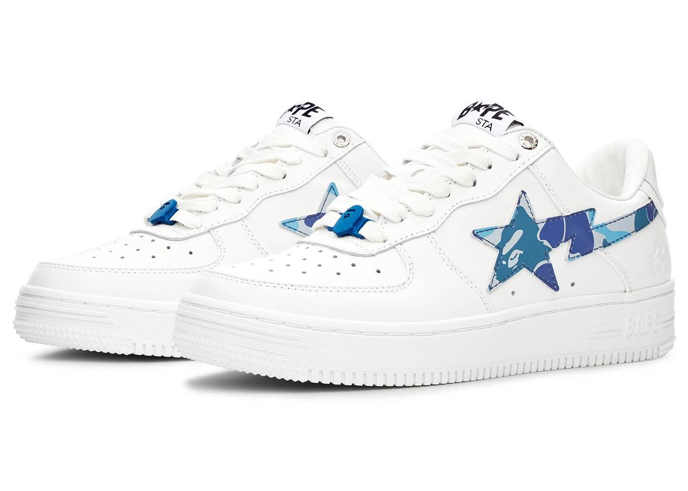 Кецове и обувки BAPE Bape Sta ABC Camo 2022 "White Blue" Бяло | 1I70191005/1I70291004, 0