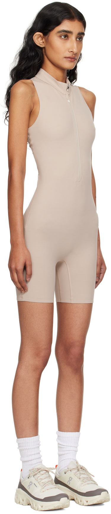 боди On Running Zendaya Edition Gloria Sleeveless Mock Neck Bodysuit Бежово | 1WF31040603, 1