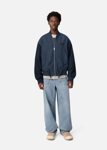 Яке бомбър AXEL ARIGATO Archer Full-Zip Bomber Jacket with Drawstring Hem Тъмно синьо | A3764004, 9