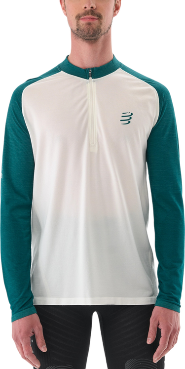 Тениска Compressport Long Sleeve Running T-Shirt Бяло | atsm4880039l, 0