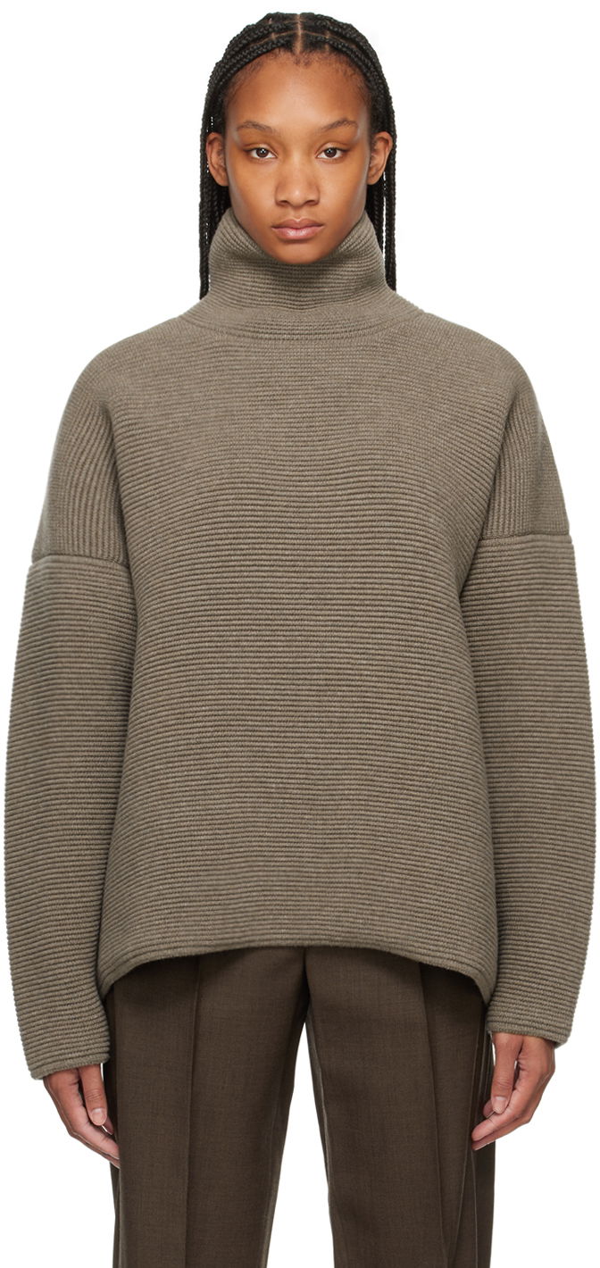 Пуловер Fear of God Gray Ottoman Turtleneck Сиво | FG820-382WOL, 0