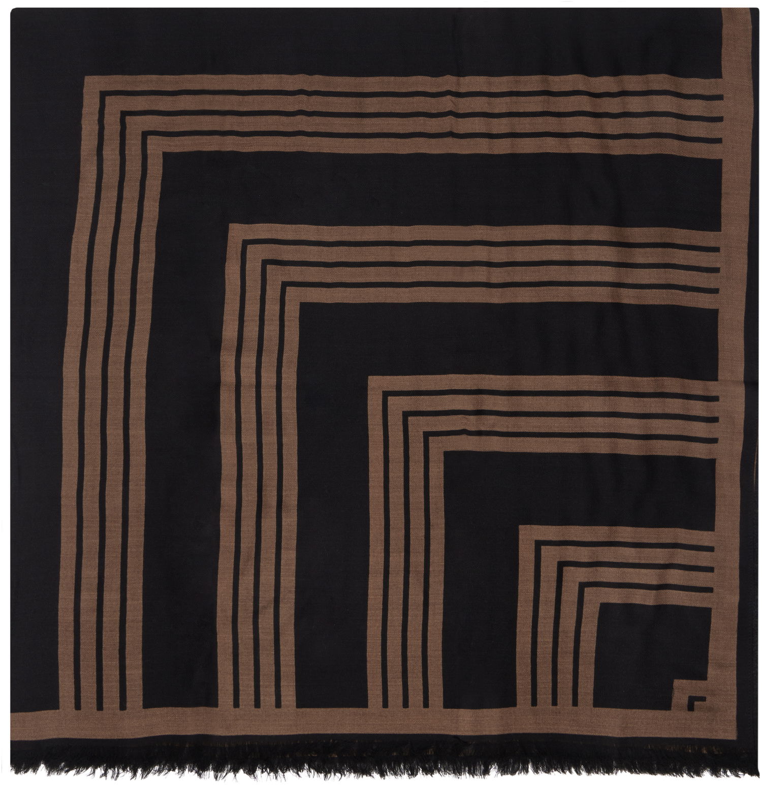 Шал rag & bone Rag & Bone Harlow Geo Scarf Кафяво | WJW24HS1034WO34, 1