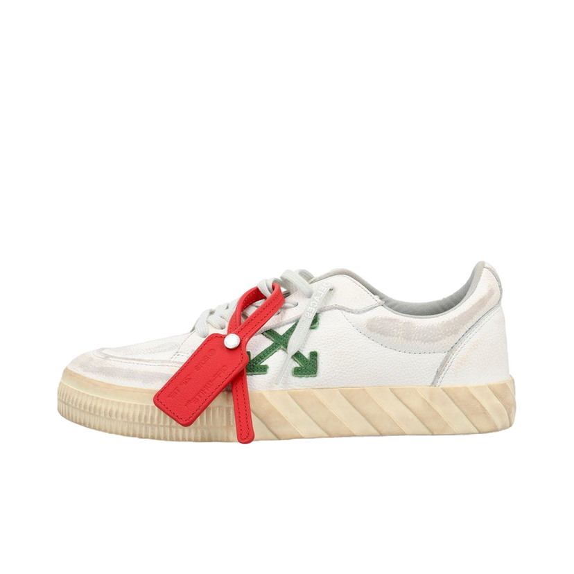 Кецове и обувки Off-White Vulcanized Low Distressed White Green W Бяло | OWIA272F23LEA0030155