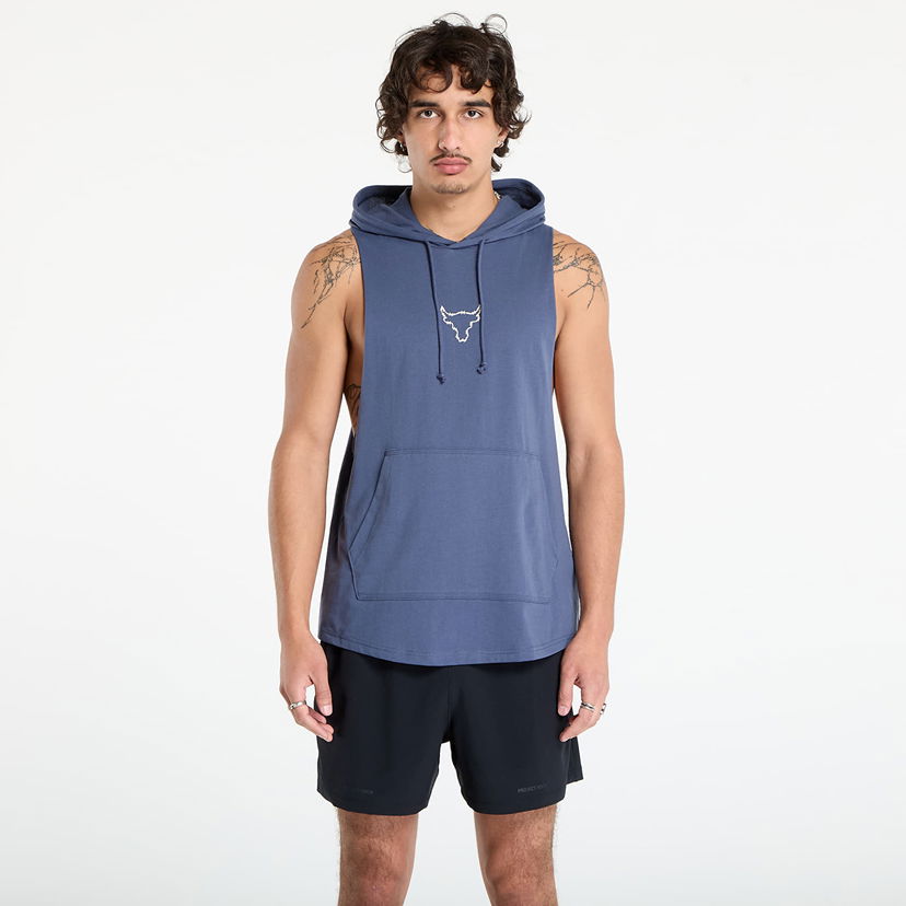 Суитчър Under Armour Project Rock Sleeveless Hoodie Синьо | 6005048-044