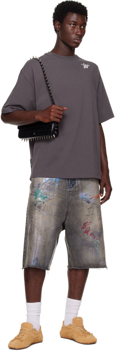 Къси панталони We11done We11done Painted Denim Shorts Сиво | WD-DP2-25-332-M-BK, 3