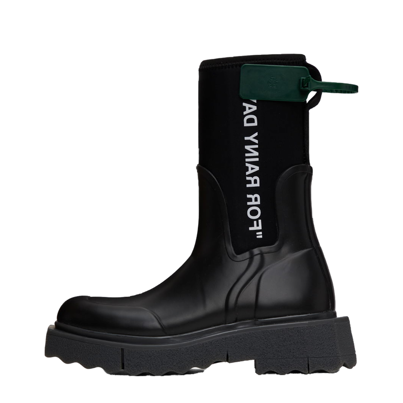 Кецове и обувки Off-White Sponge Rain Boots Черно | OWIE016C99MAT0011001