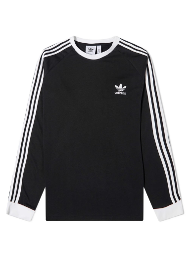 Тениска adidas Originals Long Sleeve 3 Stripe Tee Черно | IA4877