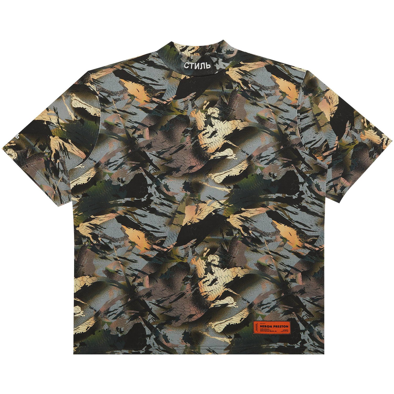 Риза HERON PRESTON Turtleneck Tee Сиво | HMAA021S22JER0015901, 1