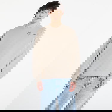 Суитчър Carhartt WIP Punched Crewneck Sweatshirt with Work in Progress Print Бежово | I036039.3GEXX, 0